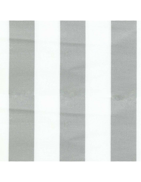 Tela de tumbona - Blanco y gris