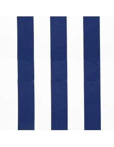 Tela de tumbona - Blanco y azul marino 2