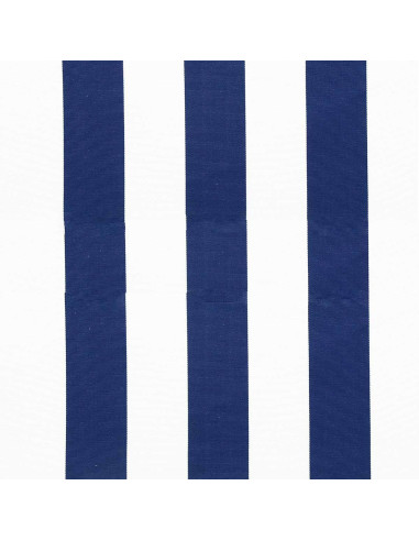 Tela de tumbona - Blanco y azul marino