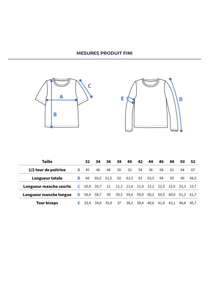 Patrón de camiseta Tanger - Ikatee