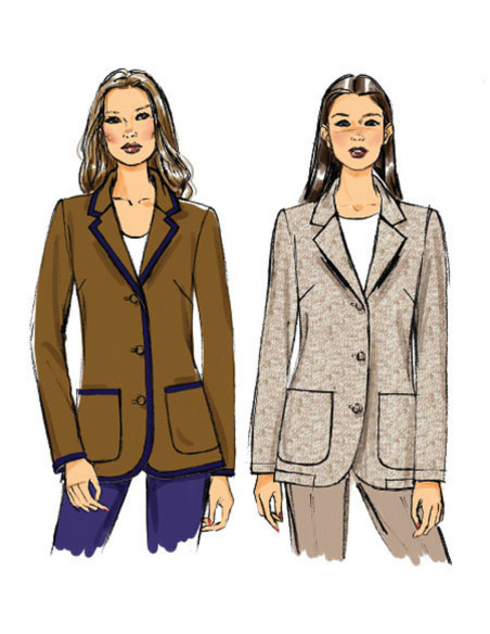 Patrón de chaqueta - Butterick 5926