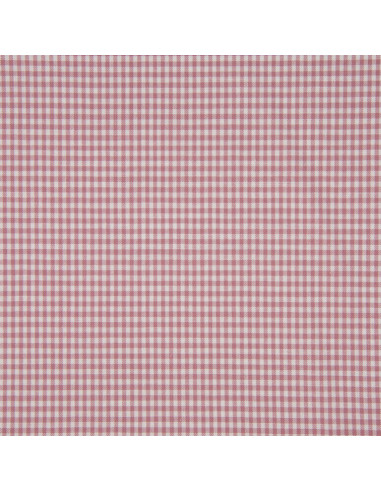 Tejido Vichy de cuadros pequeños - Rosa viejo