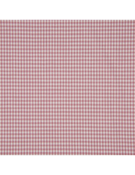 Tejido Vichy de cuadros pequeños - Rosa viejo