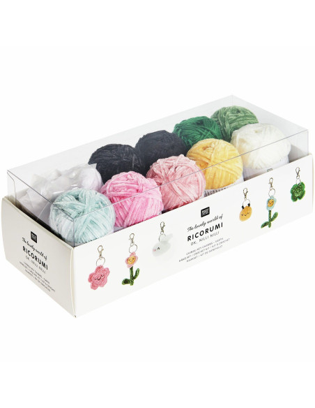 Kit crochet Ricorumi - Porte-clés Chingu earth