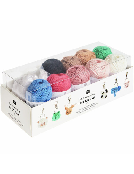 Kit de ganchillo Llavero Ricorumi - Animales Chingu