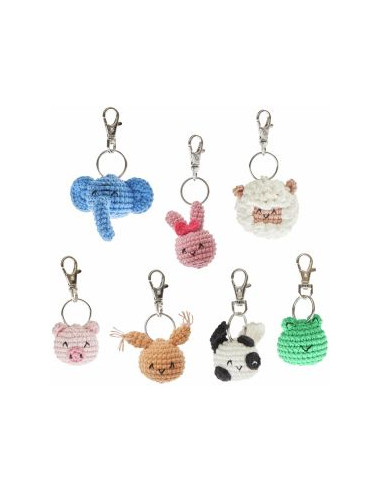Kit crochet Ricorumi - Porte-clés Chingu animals
