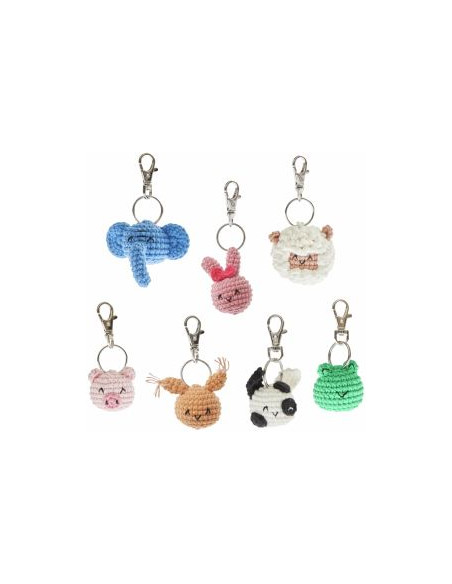 Kit crochet Ricorumi - Porte-clés Chingu animals
