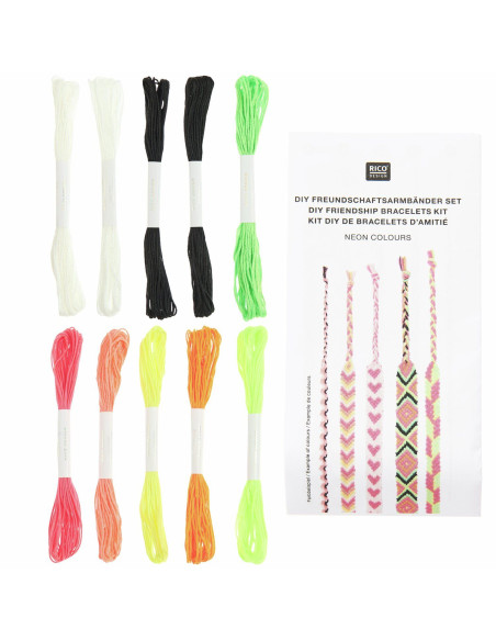 Kit bracelet brésilien - Néon colours