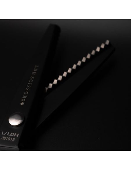 Tijeras dentadas negras Midnight 23 cm LDH