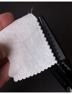 Tijeras dentadas festoneadas negras Midnight 23 cm LDH 2