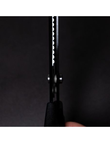 Tijeras dentadas festoneadas negras Midnight 23 cm LDH