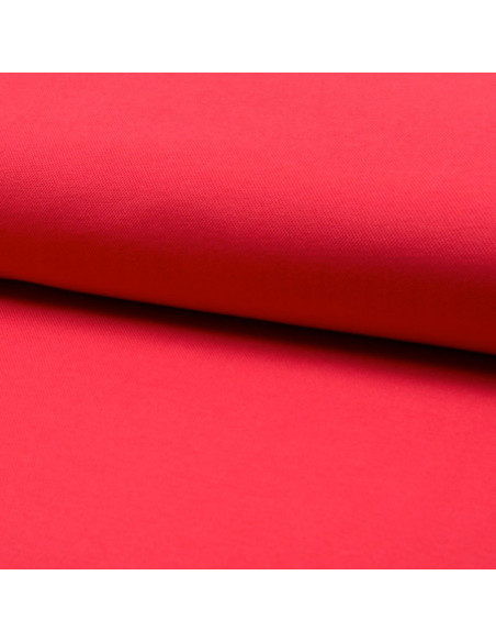 Tejido piqué de algodón para polos - Rojo