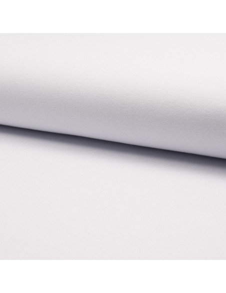 Tejido piqué de algodón para polos - Blanco
