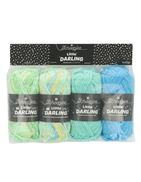 Bolsa de 4 ovillos Scheepjes Little Darling Sprinkled - Puddle Play