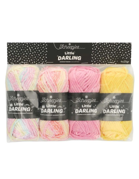 Bolsa de 4 ovillos Scheepjes Little Darling Sprinkled - Sundae Parade