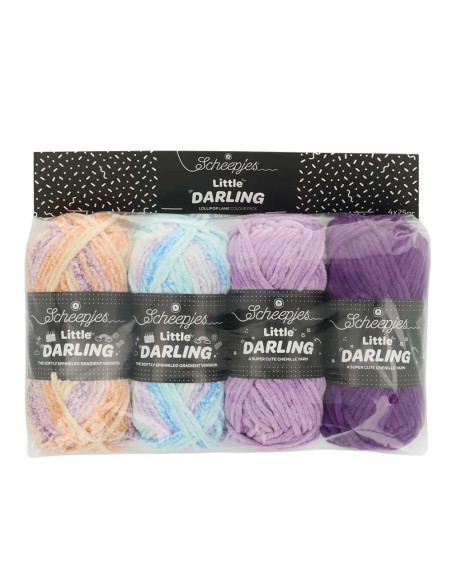 Bolsa de 4 ovillos Scheepjes Little Darling Sprinkled - Lollipop Lane