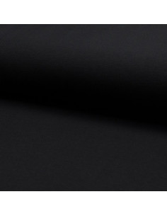 Tejido piqué de algodón para polos - Negro