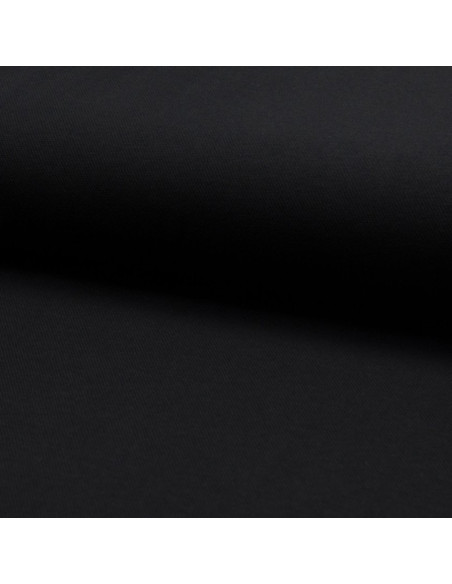 Tejido piqué de algodón para polos - Negro