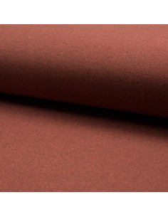 Tejido de sudadera con brillo - Terracota