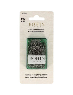Caja de 500 alfileres para aplicaciones Bohin