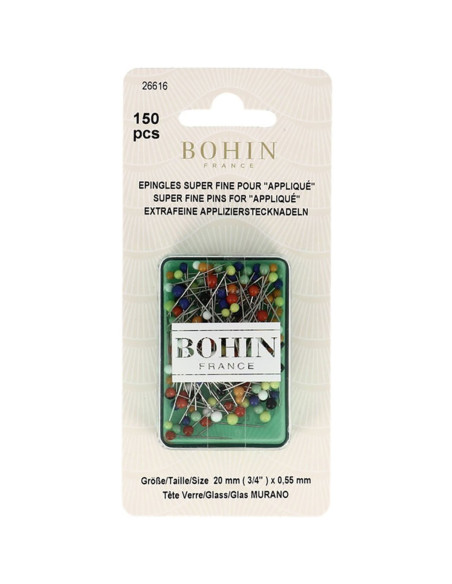 Caja de 150 alfileres para aplicaciones Bohin