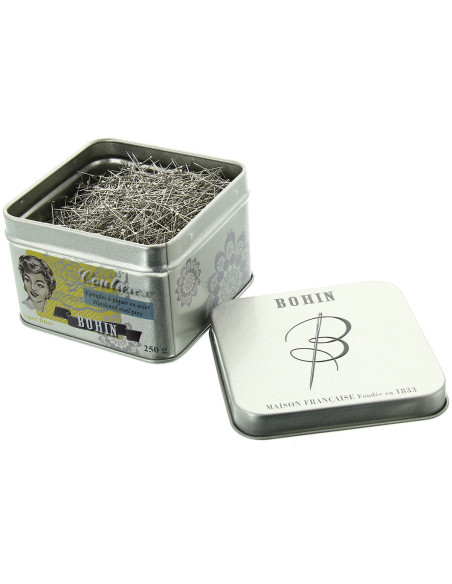 Caja de 250 grs de alfileres superfinos Bohin