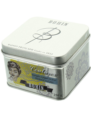Caja de 250 grs de alfileres superfinos Bohin
