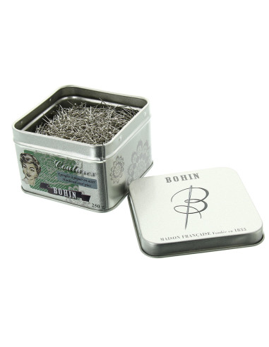 Caja de 250 grs de alfileres extrafinos Bohin