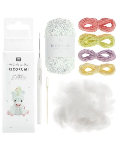 Mini kit de crochet Ricorumi - Unicornio