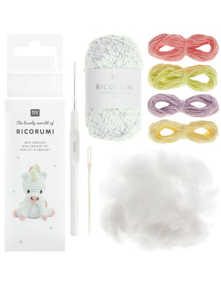 Mini kit de crochet Ricorumi - Unicornio