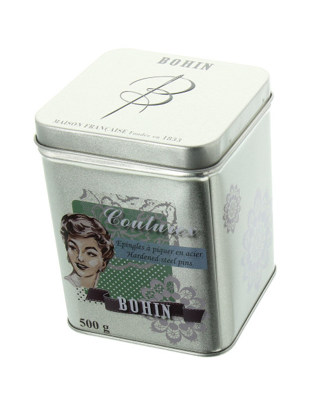 Caja de 500 grs alfileres extrafinos Bohin