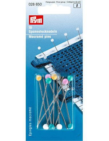 Alfileres de macramé