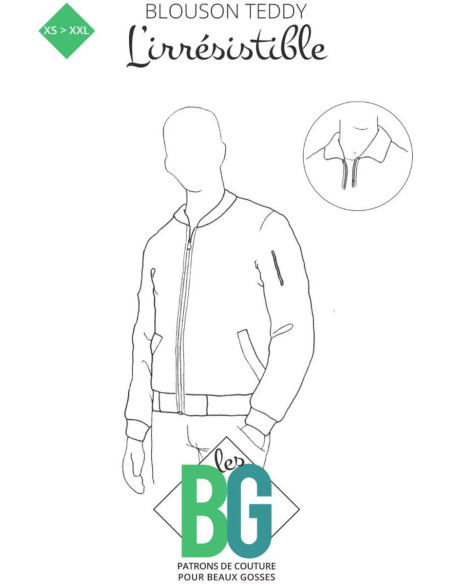 Patrón de chaqueta para hombre l'Irrésistible - Les BG