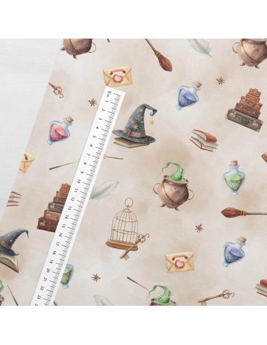 Tissu coton premium - Couronnes sauvages