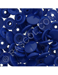 Bolsa de 25 broches de resina KAM redondas - Azul marino