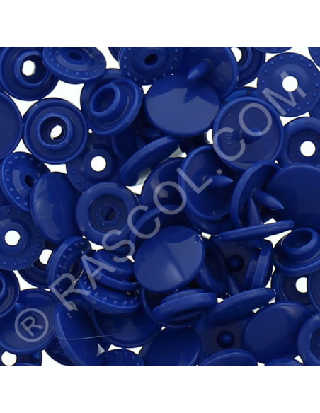 Bolsa de 25 broches de resina KAM redondas - Azul marino