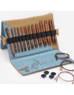 Kit de agujas circulares para tejer KnitPro Deluxe Ginger