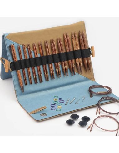 Kit de agujas circulares para tejer KnitPro Deluxe Ginger