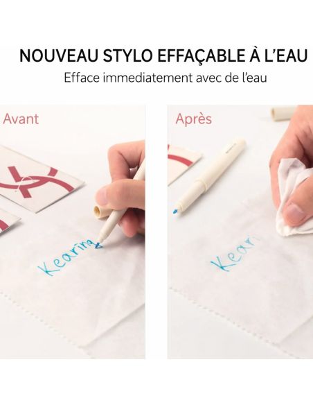 Stylo effaçable à l'eau - Bleu