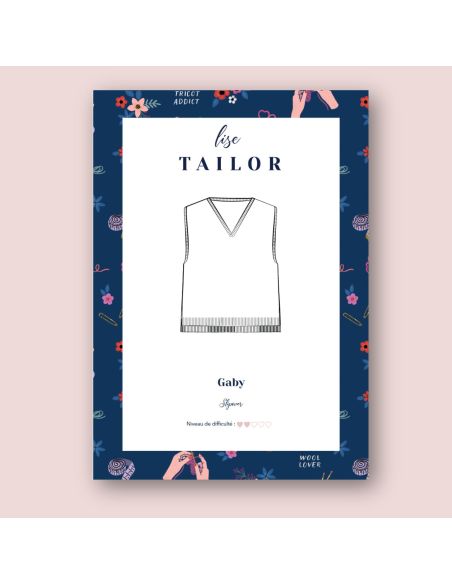 Patron de tricot - Slipover Gaby - Lise Tailor