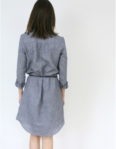 Patrón de camisa o vestido Azur - Atelier Scämmit