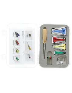 Estuche de herramientas para bies deluxe 6 en 1 con punzón y prensatelas 2