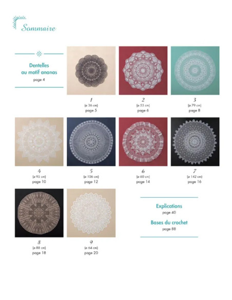 Livre jolis napperons au crochet