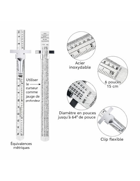 Jauge glissante 5 en 1