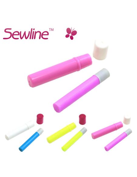 6 recharges stylo colle temporaire couleur mixte spécial tissu