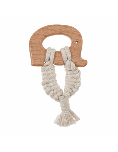 Anillo de dentición de madera - Elefante