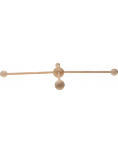 Móvil de madera para bebé - 4 ramas