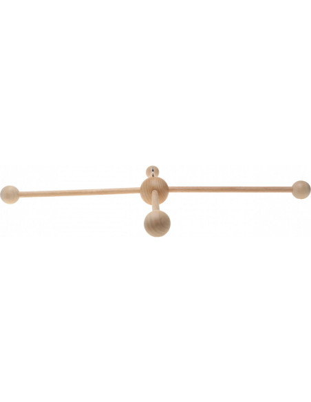 Móvil de madera para bebé - 4 ramas