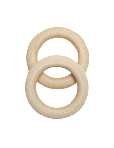 Anillos de madera para sonajeros y móviles de 55 mm