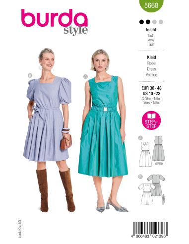 Patron de robe - Burda 5668